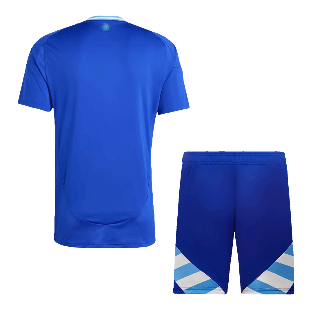 Men's Argentina Away Football Shirt Kit (Jersey+Shorts) 2024