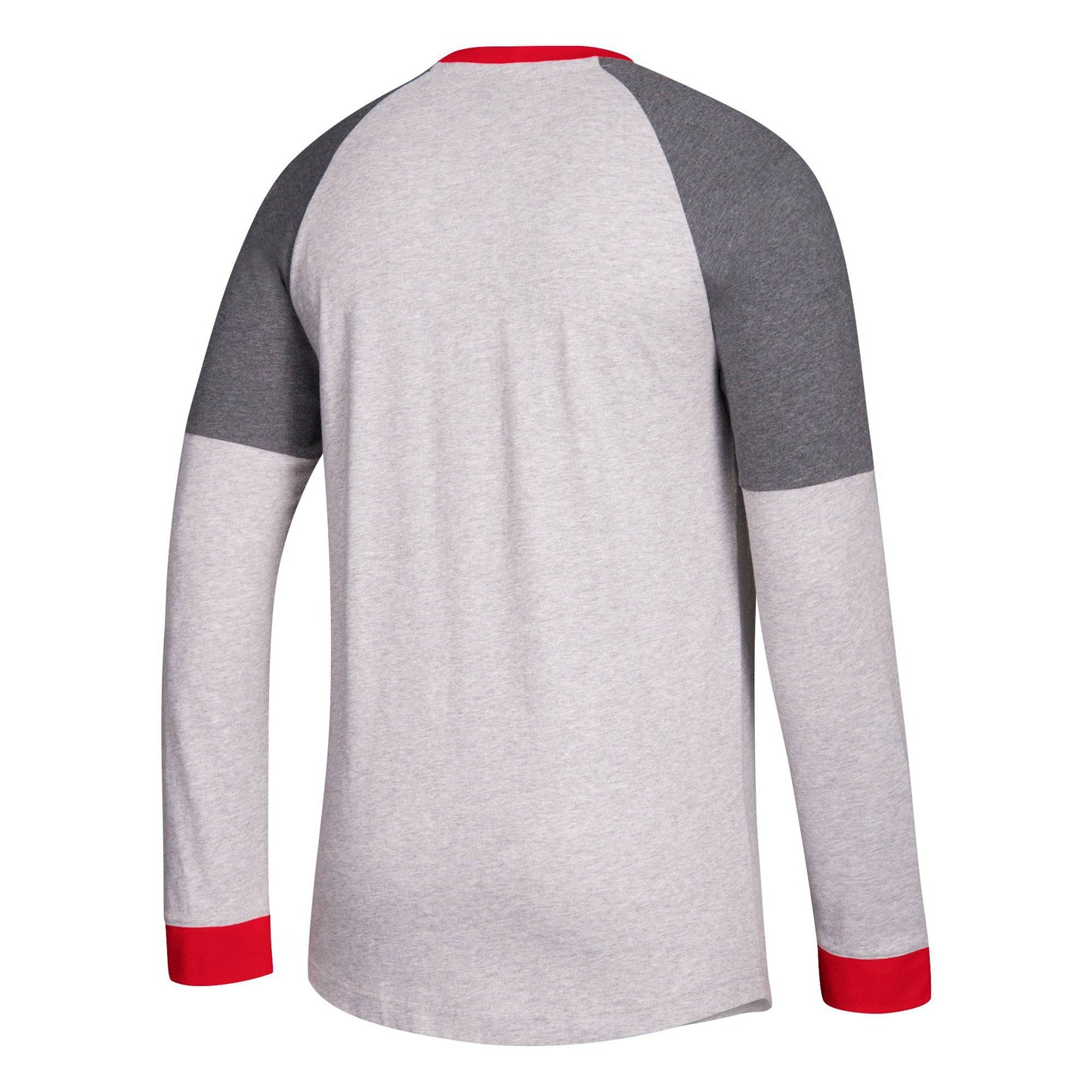 Mens Chicago Blackhawks 1961 Logo Long Sleeve Crew Neck Tee By Adidas