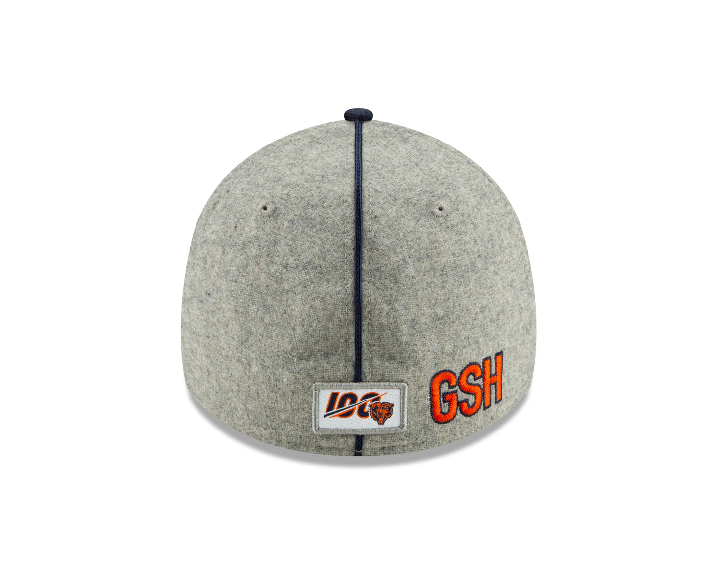 Chicago Bears 2019 Established Collection Sideline 1920 Home "B" Logo Gray/Navy 39THIRTY Flex Hat