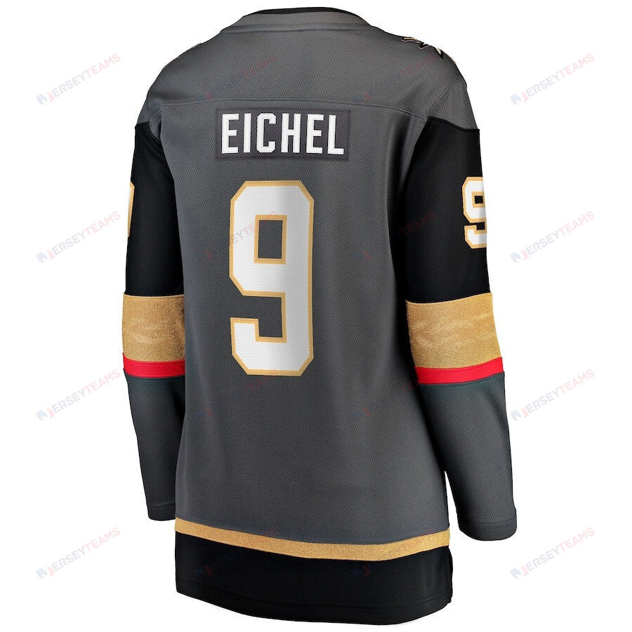 Jack Eichel 9 Vegas Golden Knights Women's 2023 Stanley Cup Final Alternate Breakaway Player Jersey - Black