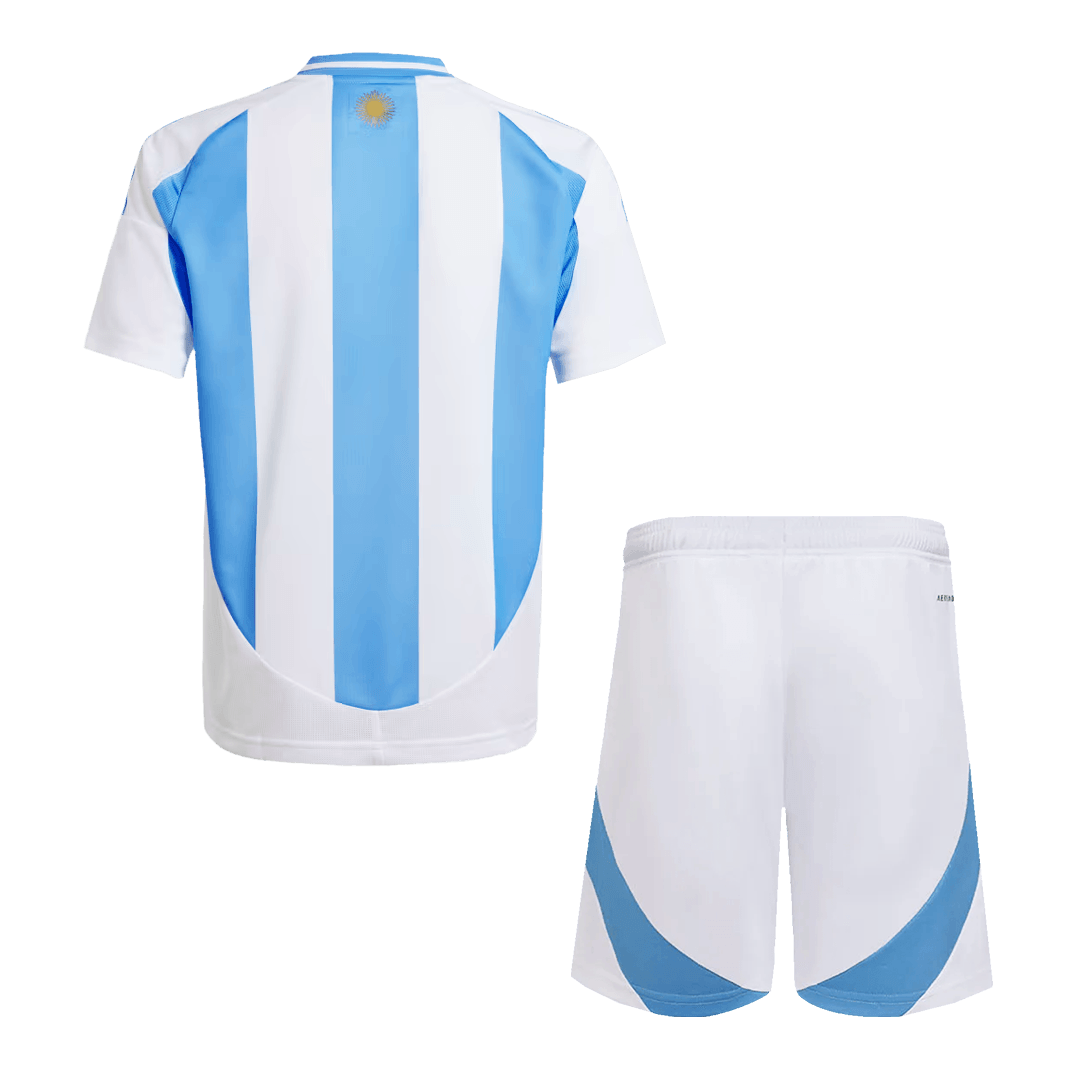 Kid's Argentina Home Football Shirt Kit(Jersey+Shorts) Copa America 2024