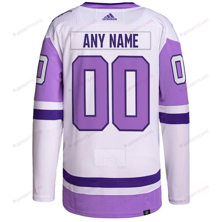 Ottawa Senators Hockey Fights Cancer Primegreen Custom Men Jersey - White/Purple