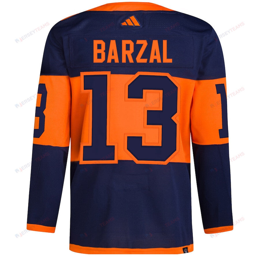 Mathew Barzal 13 New York Islanders 2024 Stadium Series Primegreen Men Jersey - Navy