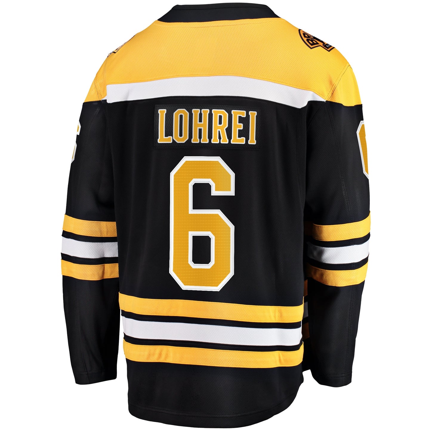 Mason Lohrei 6 Boston Bruins Home Breakaway Jersey - Men, Black