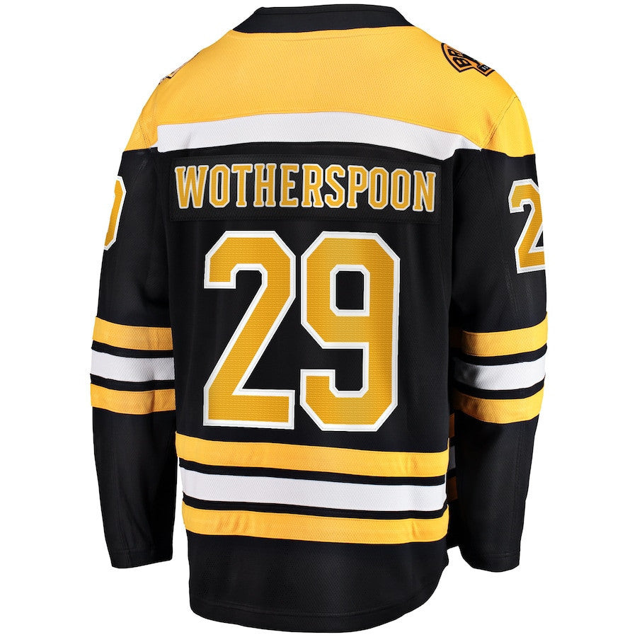 Parker Wotherspoon 29 Boston Bruins Breakaway Home Jersey - Men, Black