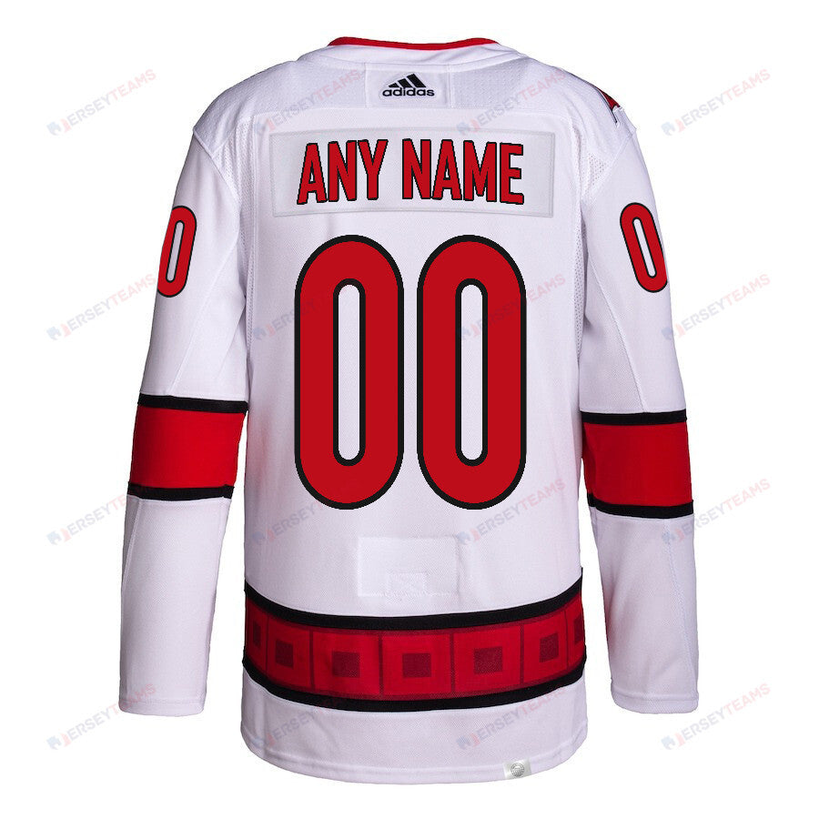 Carolina Hurricanes 2024 NHL Playoffs Patch Away Jersey Customized - Men, White