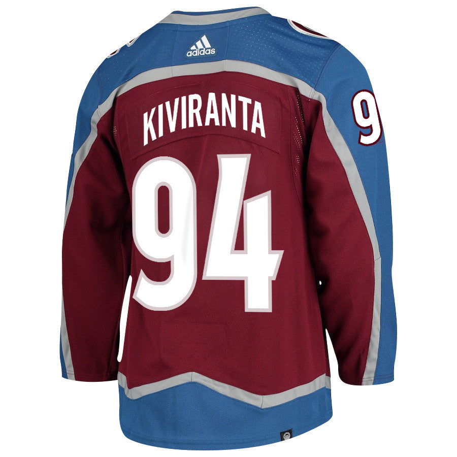 Joel Kiviranta 94 Colorado Avalanche 2024 NHL Playoffs Patch Home Jersey - Men