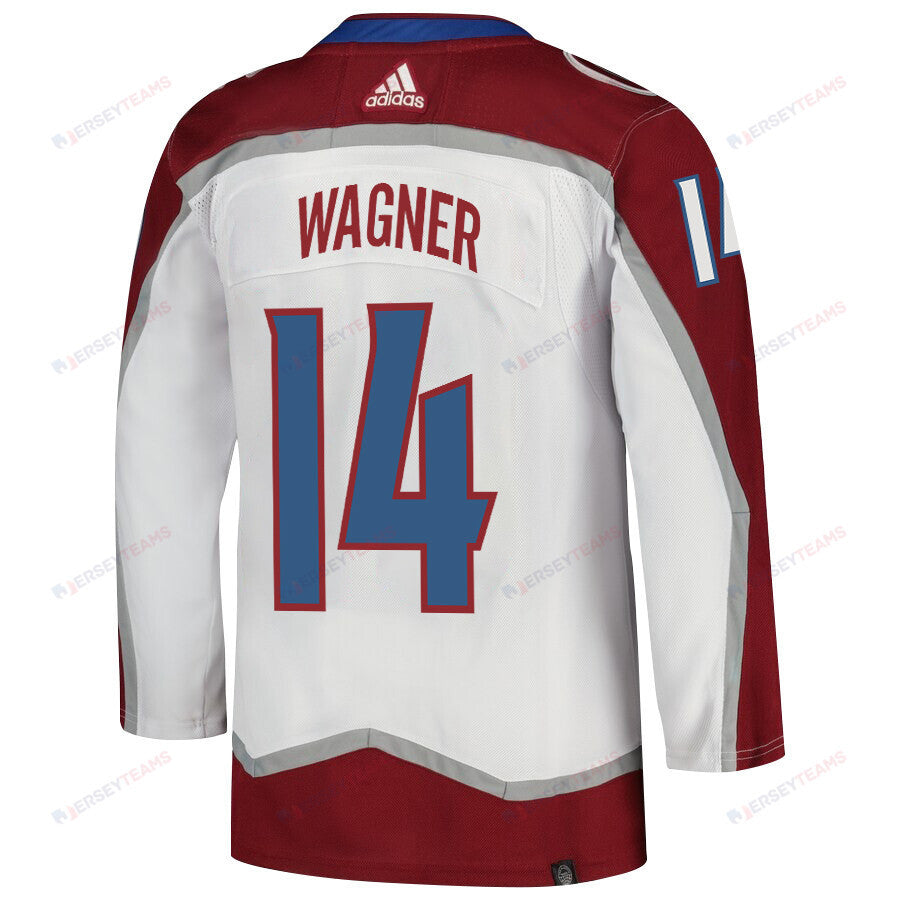 Chris Wagner 14 Colorado Avalanche 2024 NHL Playoffs Patch Away Jersey - Men, White