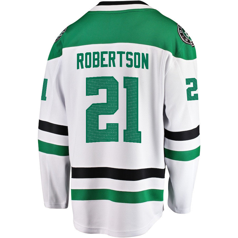 Jason Robertson 21 Dallas Stars 2024 NHL Playoffs Patch Away Breakaway Jersey - Men