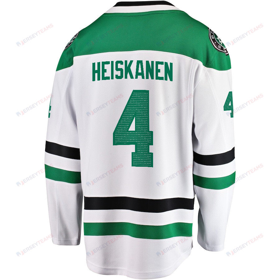 Miro Heiskanen 4 Dallas Stars 2024 NHL Playoffs Patch Away Breakaway Jersey - Men