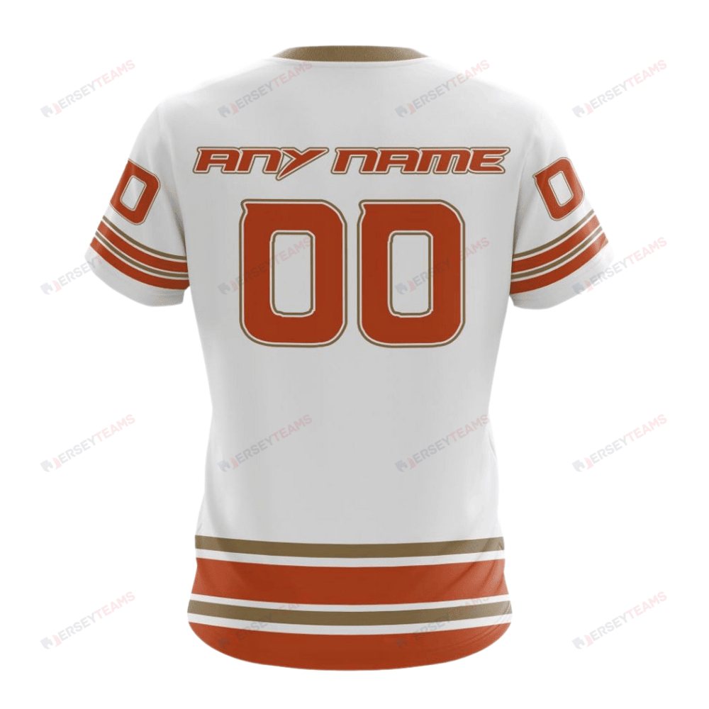 Anaheim Ducks Special Whiteout Custom AOP T-Shirt - White