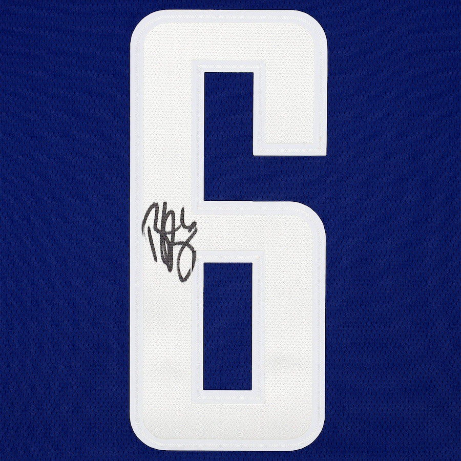 Brock Boeser 6 Signed Vancouver Canucks Autographed Breakaway Jersey - Blue