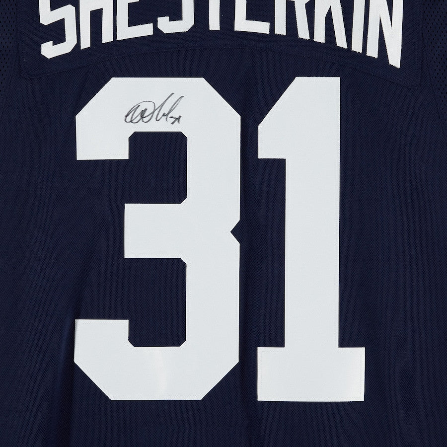 Igor Shesterkin 31 Signed New York Rangers Autographed Alternate Jersey - Navy