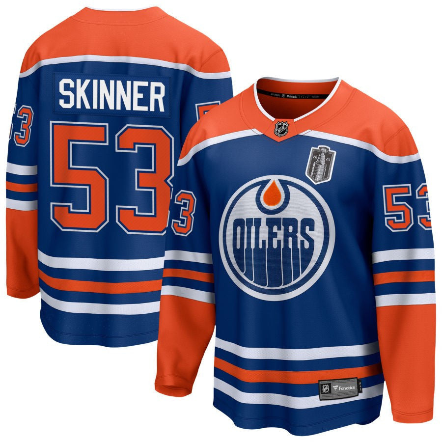 Jeff Skinner 53 Edmonton Oilers 2025 Stanley Cup Final Home Breakaway Men Jersey - Royal