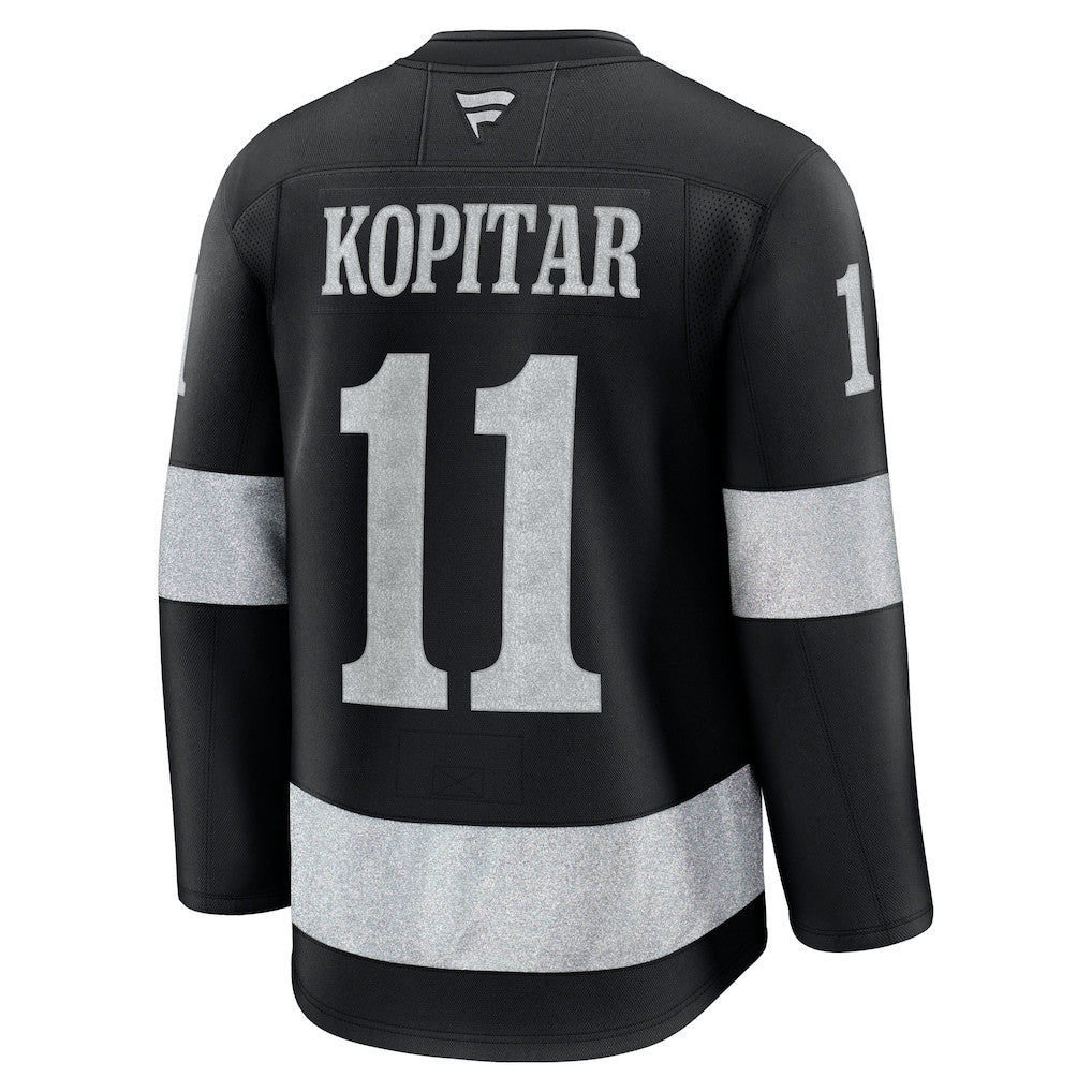 Anze Kopitar 11 Los Angeles Kings 2025 Alternate Premium Men Jersey - Black