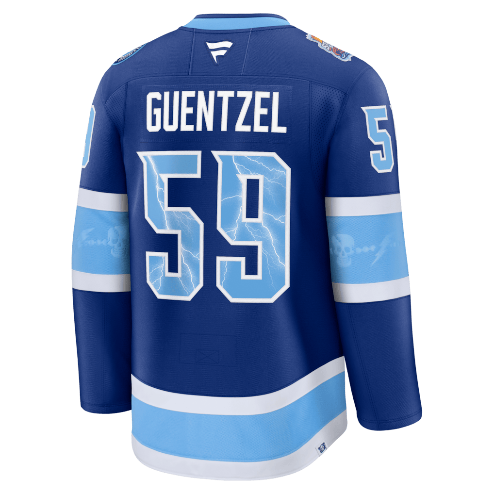 Jake Guentzel 59 Tampa Bay Lightning 2026 Stadium Series Premium Men Jersey - Blue