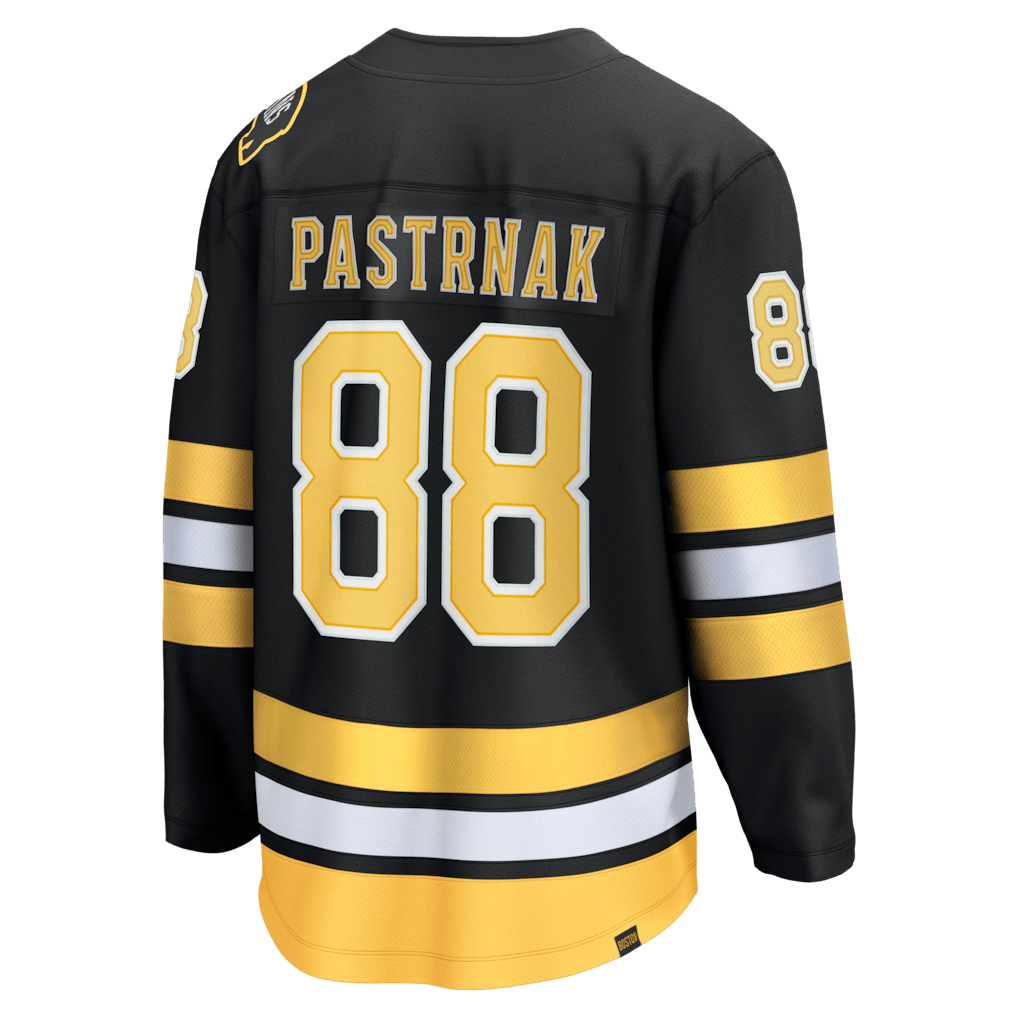 David Pastrnak 88 Boston Bruins Home Breakaway Men Jersey - Black