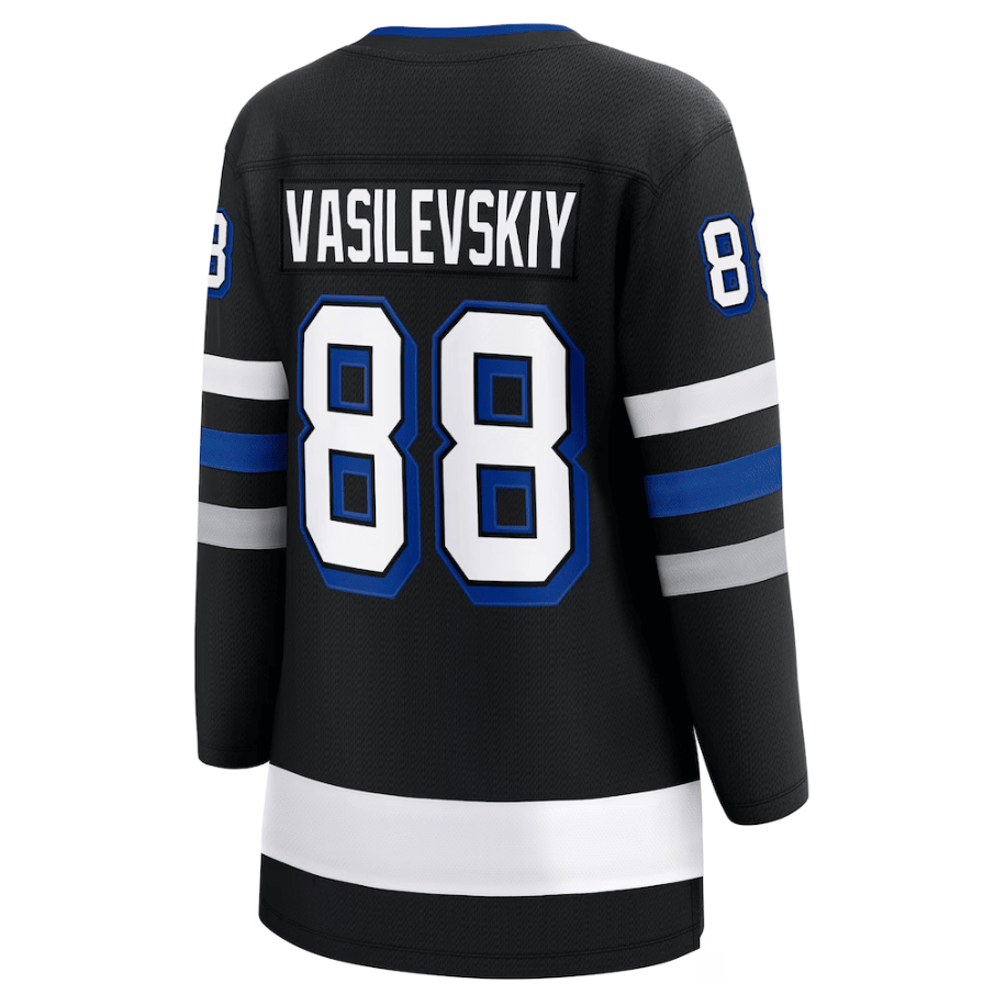 Andrei Vasilevskiy 88 Tampa Bay Lightning Women's Breakaway Jersey - Black