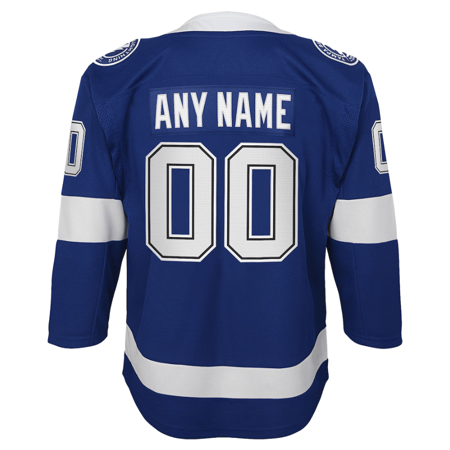 Tampa Bay Lightning YOUTH Home Custom Premier Jersey - Blue