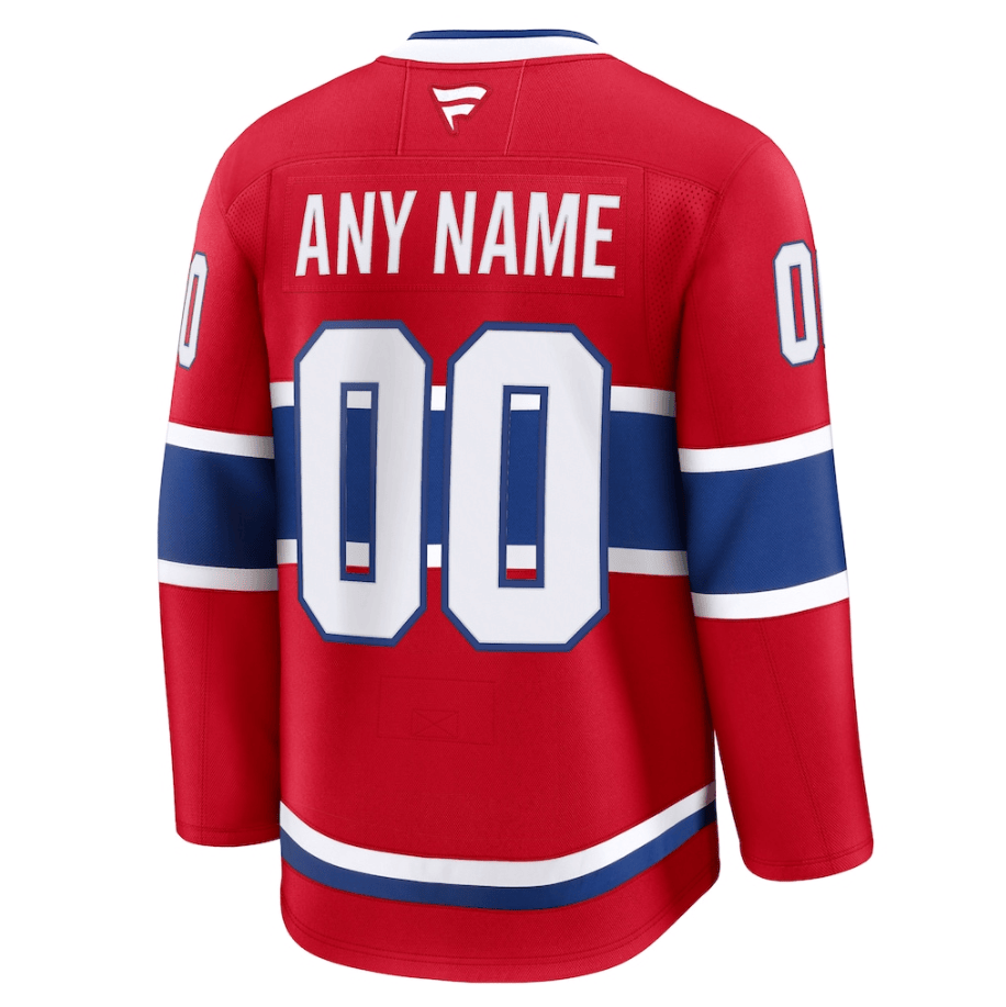 Montreal Canadiens Home Premium Custom 00 Jersey - Red