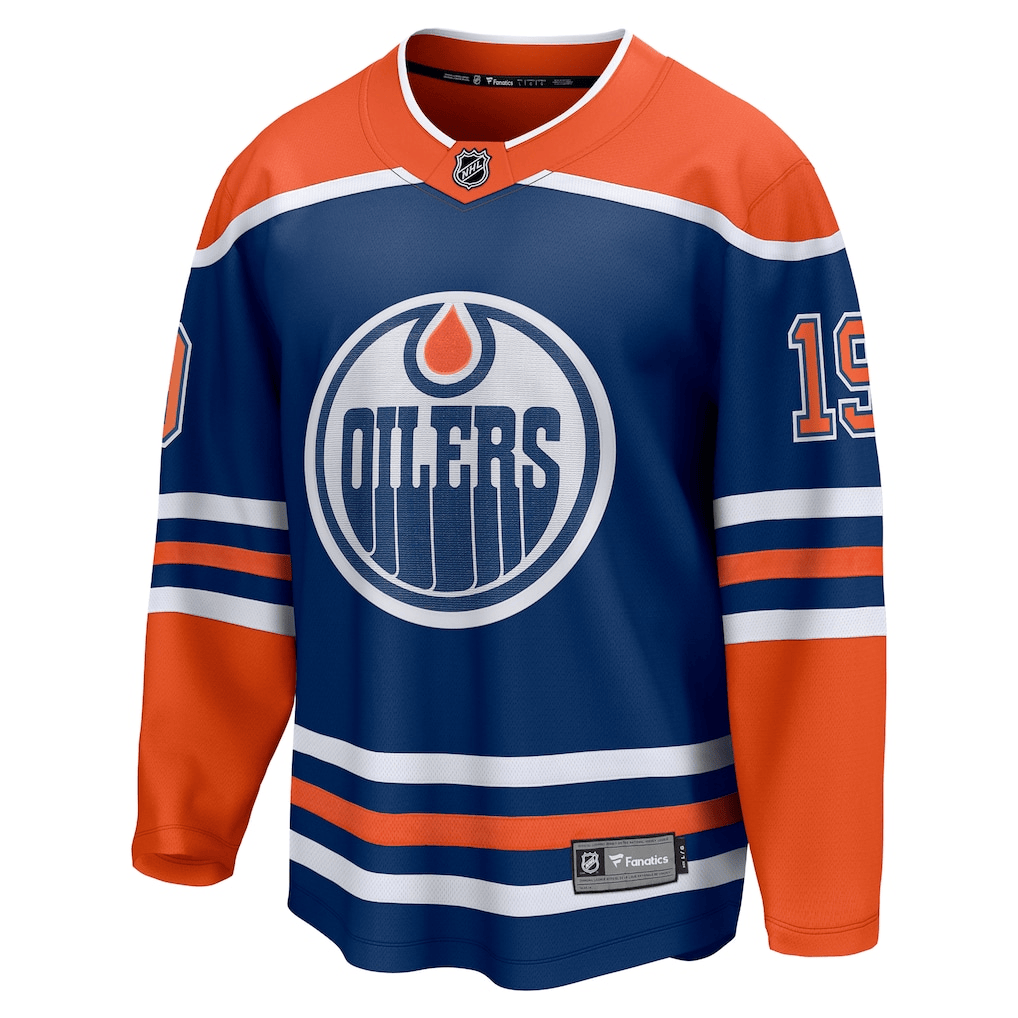 Adam Henrique 19 Edmonton Oilers Home Breakaway Men Jersey - Royal/Orange