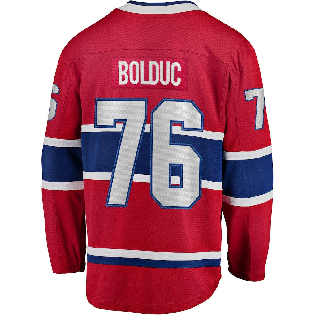 Zack Bolduc 76 Montreal Canadiens Home Breakaway Jersey - Red