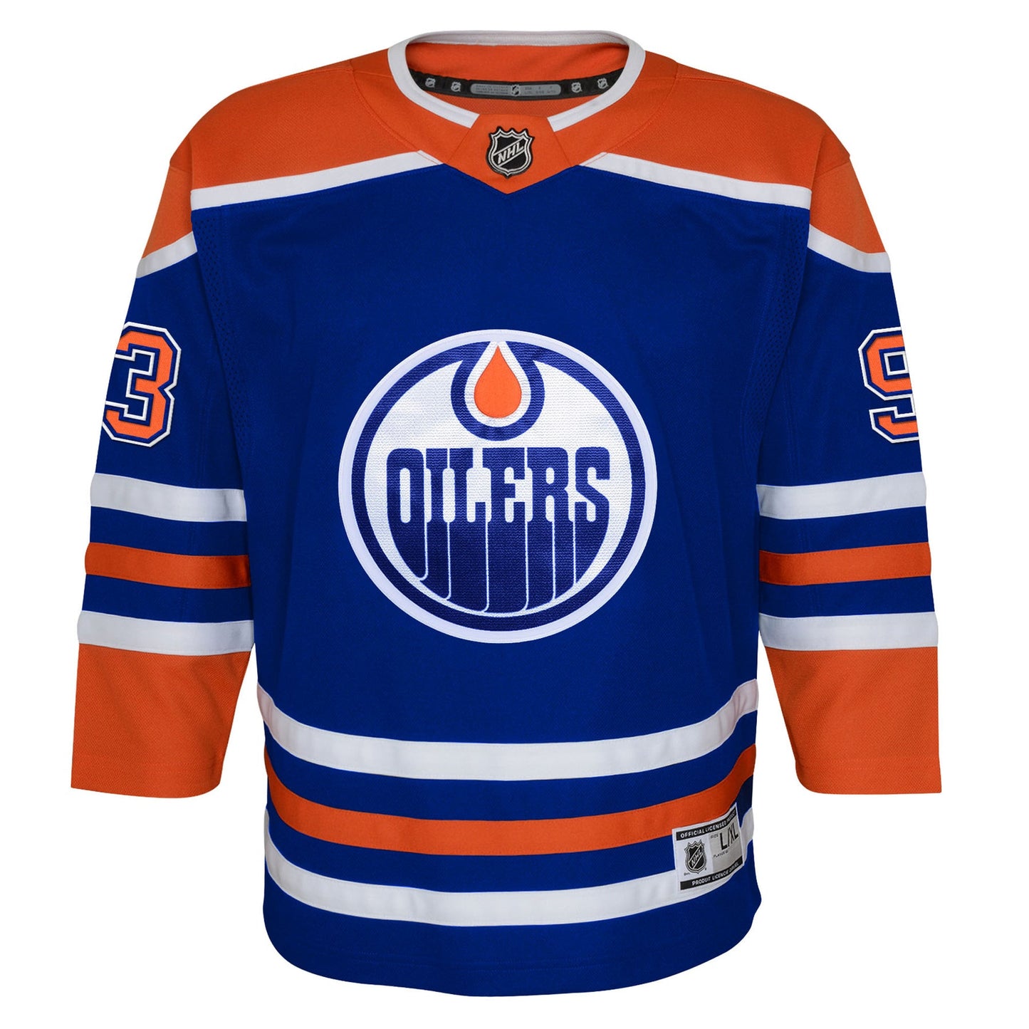 Ryan Nugent-Hopkins 93 Edmonton Oilers Home Jersey - Youth, Royal Blue