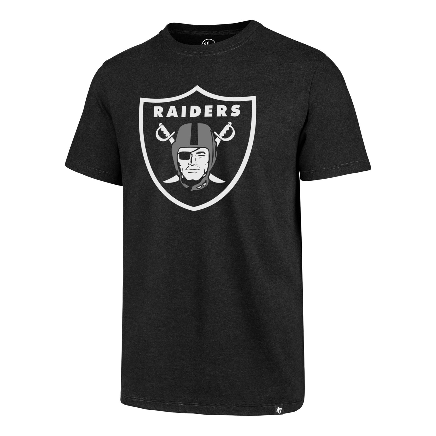 Men's Las Vegas Raiders NFL Black Imprint Club Tee By '47 Brand