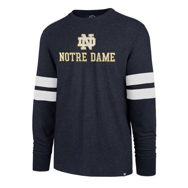 Men's Notre Dame Fighting Irish Club Scramble Long Sleeve Tee By '47 Brand