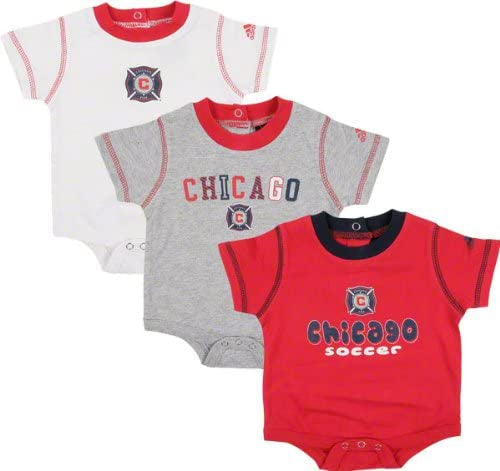 adidas Chicago Fire Infant Creeper 3 Pack