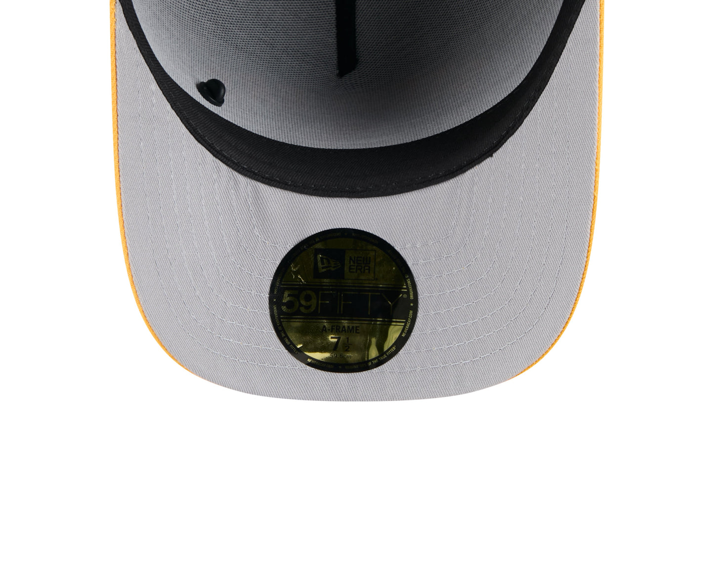 Men's Pittsburgh Steelers New Era Black 2025 On Stage NFL Draft A-Frame 59FIFTY Fitted Hat