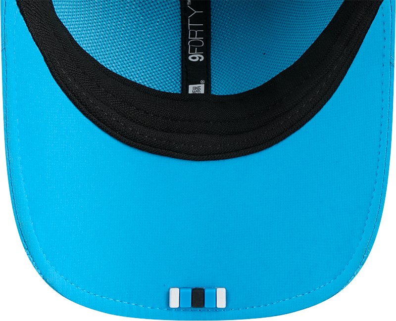Men's Carolina Panthers New Era Teal 2025 NFL Sideline Heat 9FORTY M-Crown Adjustable Hat