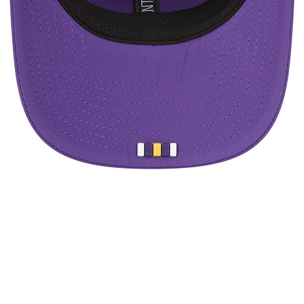 Men's Minnesota Vikings New Era Purple 2025 NFL Sideline Heat 9SEVENTY Adjustable Hat