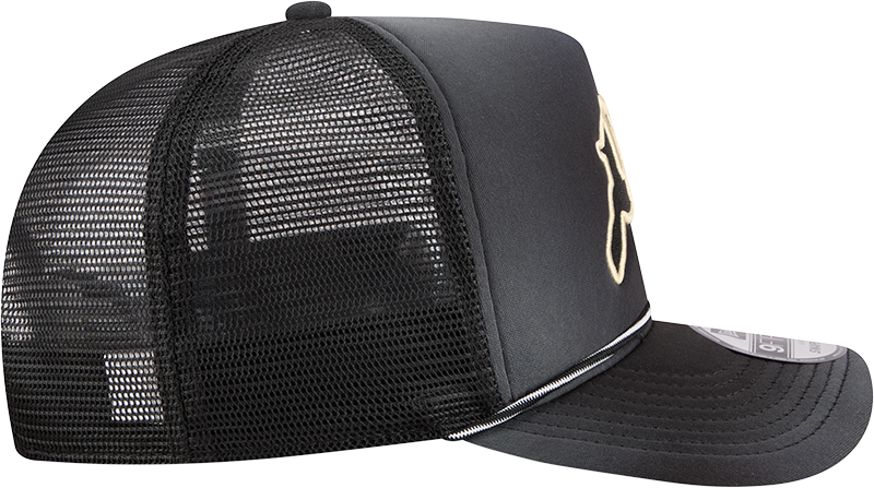 Colorado Buffaloes New Era Black Fade Rope 9FIFTY A-FRAME Trucker Snapback Hat