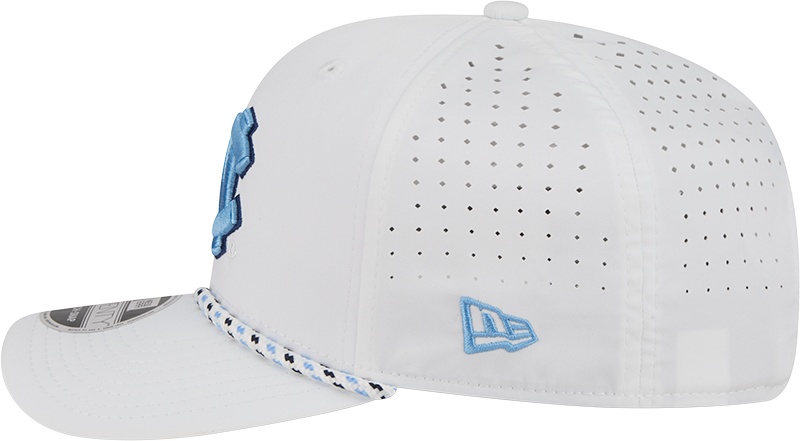 North Carolina Tar Heels New Era Team White Rope 9SEVENTY Stretch-Snap Adjustable Hat