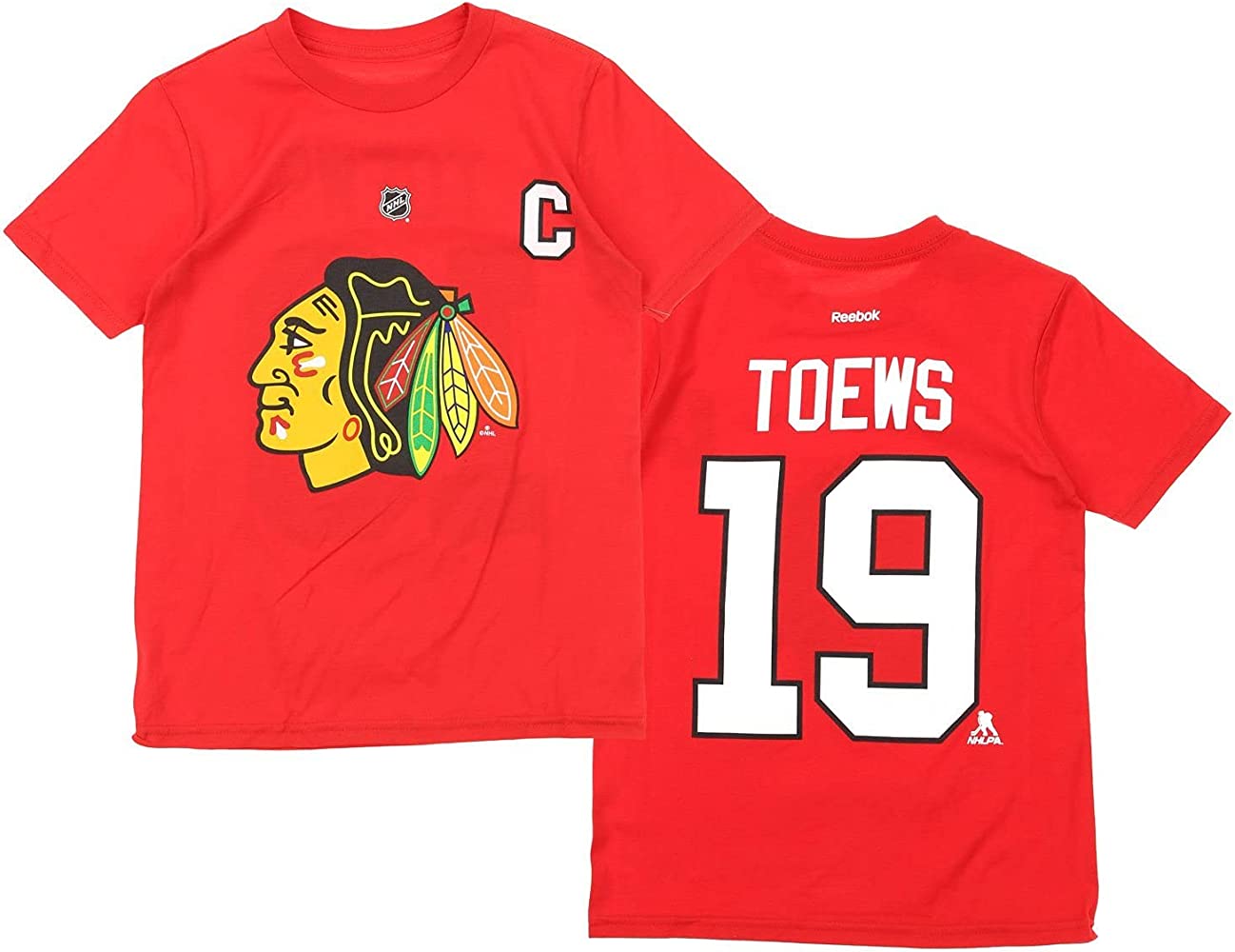 Youth Jonathan Toews Chicago Blackhawks Red NHL Red T-Shirt