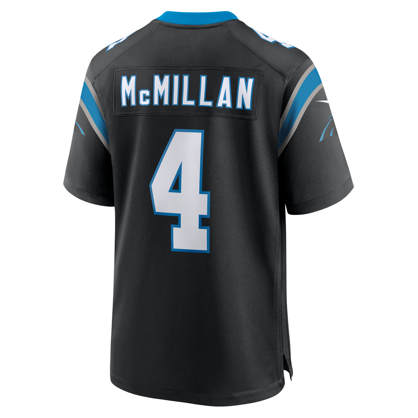 Men's Tetairoa McMillan Carolina Panthers Nike Black Replica Game Jersey