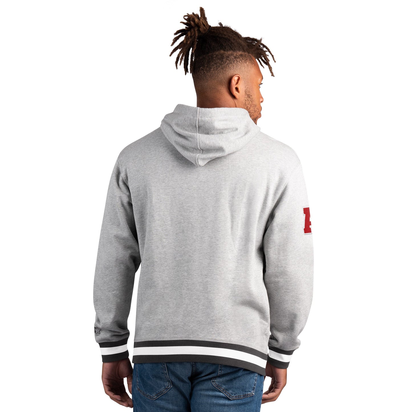Men's Las Vegas Raiders Gray Starter Snap Hoodie
