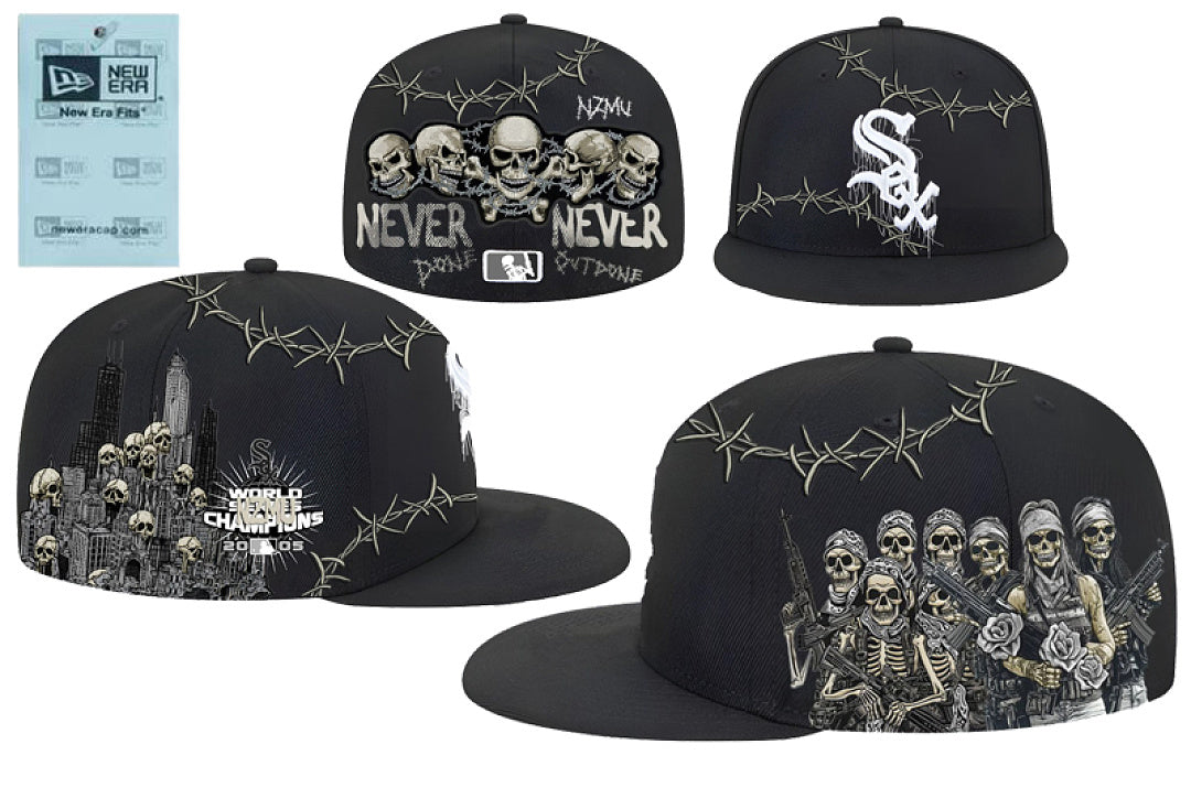 Chicago White Sox Side Logo embroidery Baseball Cap 59FIFTY -Fitted Hats