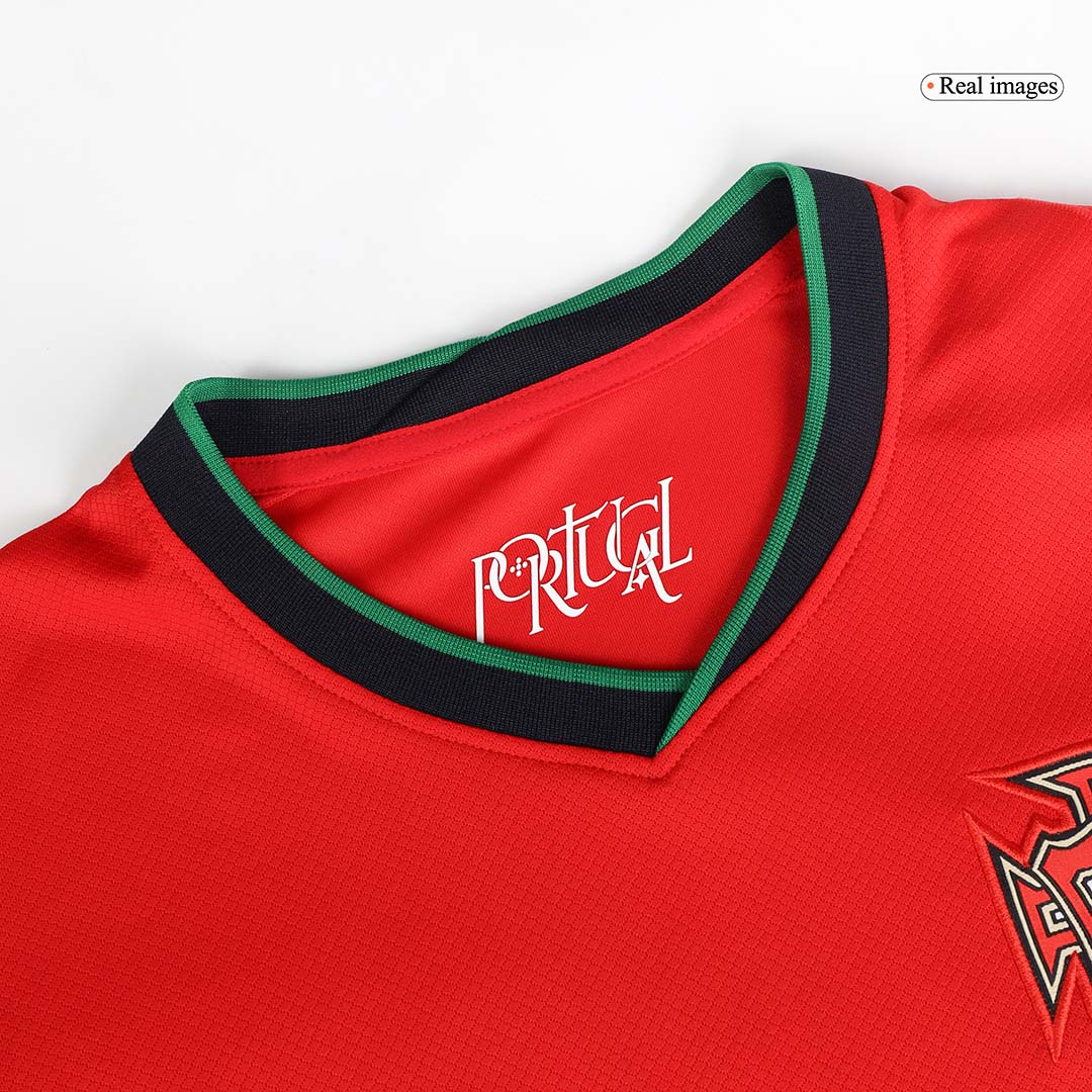 B.FERNANDES #8 Portugal Home Football Shirt Euro 2024