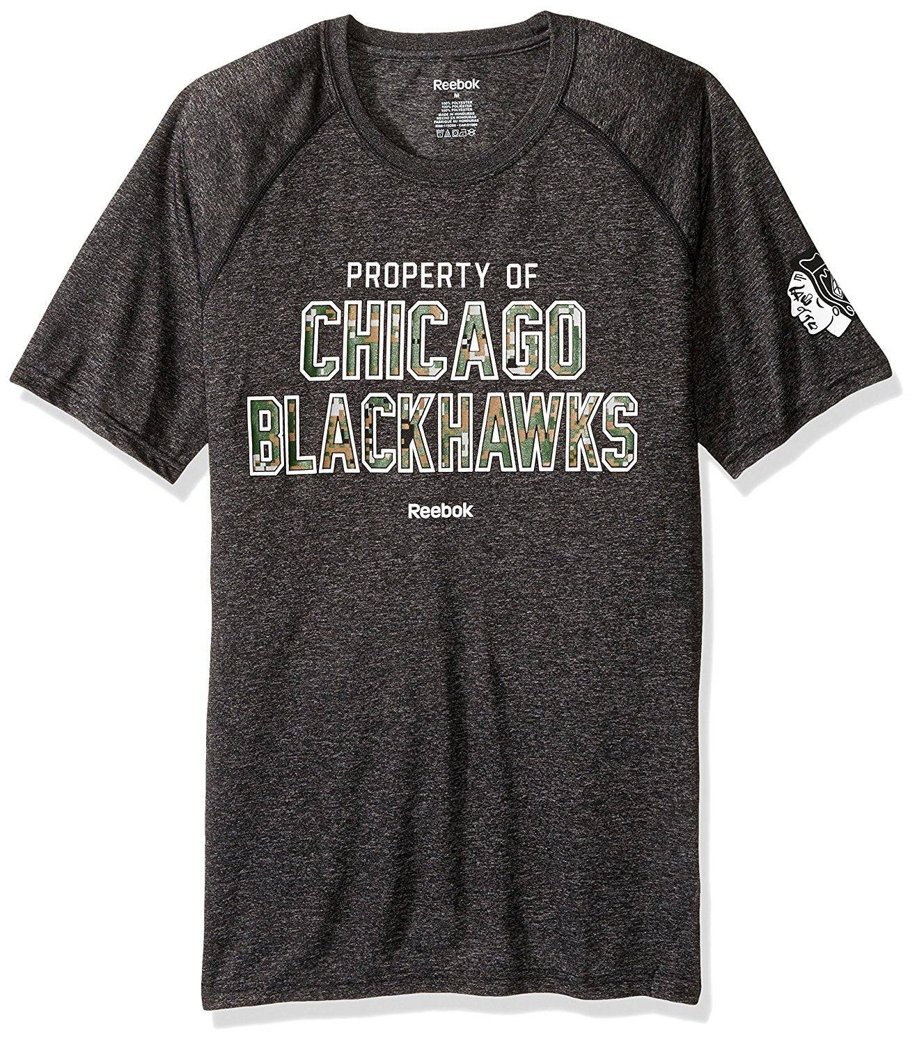 Chicago Blackhawks Division Digital Camo Property Of Ultimate Tee Reebok