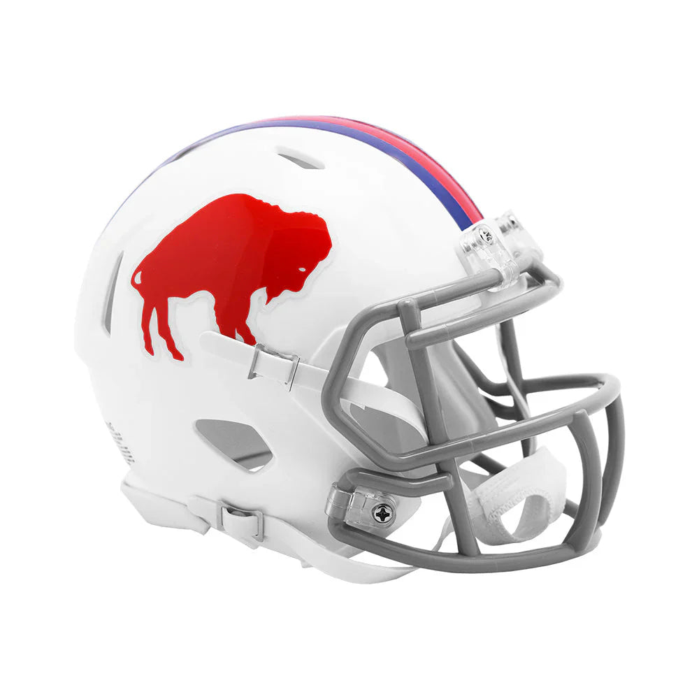 Buffalo Bills White 1965-73 Speed Mini Helmet