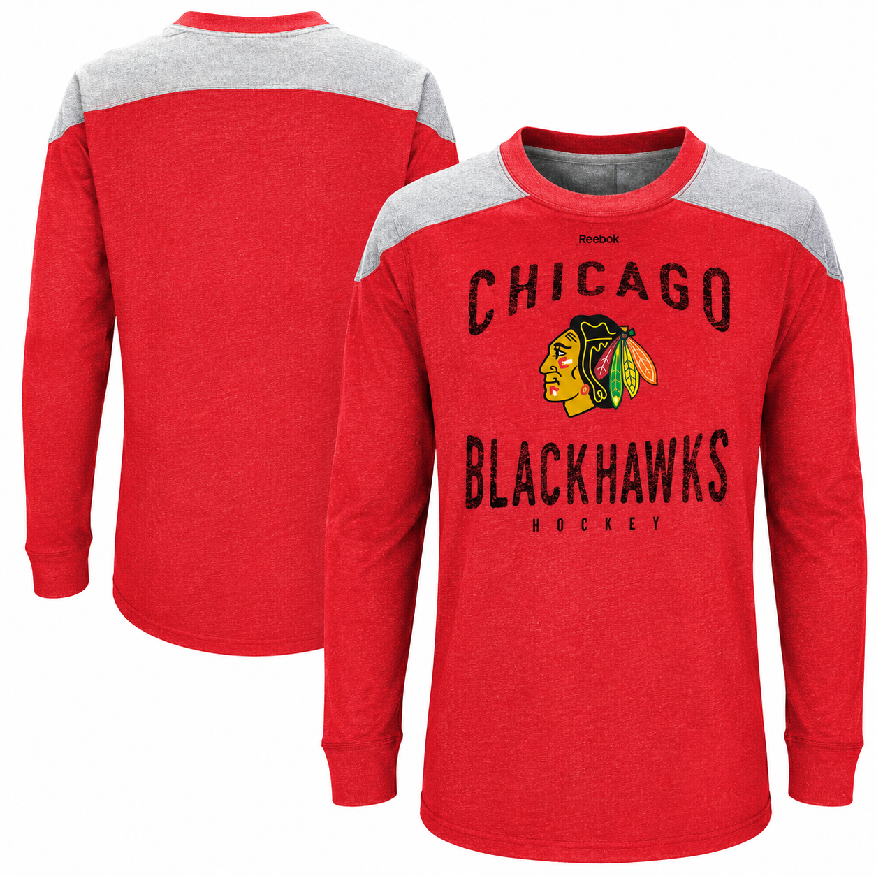 Youth Chicago Blackhawks Birthright Long Sleeve Crew By Reebok