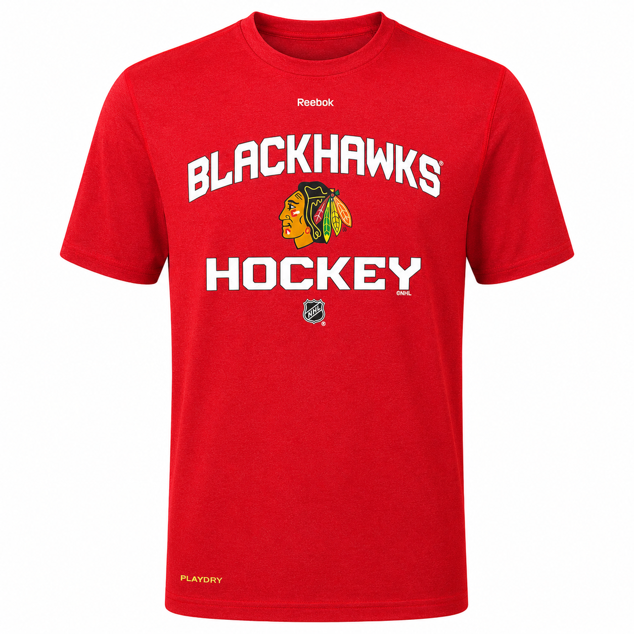 Youth Chicago Blackhawks ReebokCenter Ice Locker Status Speedwick T-Shirt-Red
