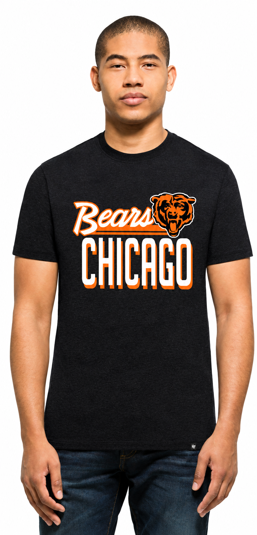Men's Chicago Bears NFL Retro Script Regional Club Tee By '47 Brand