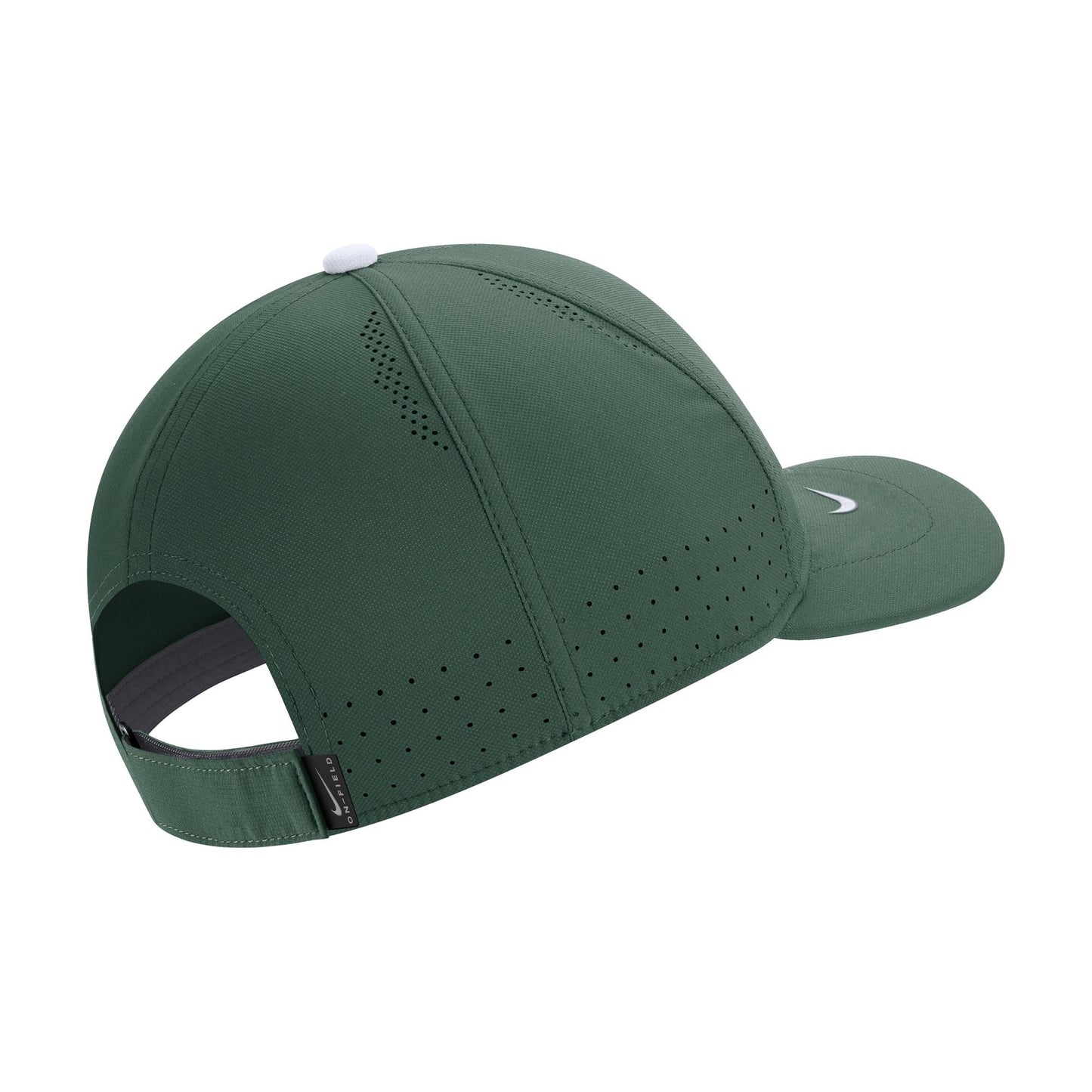 Nike Men's Michigan State Spartans Green AeroBill Swoosh Adjustable Classic 99 Football Sideline Hat