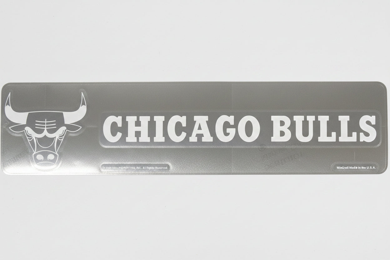 WinCraft Chicago Bulls White 4" x 17" Die-Cut Decal