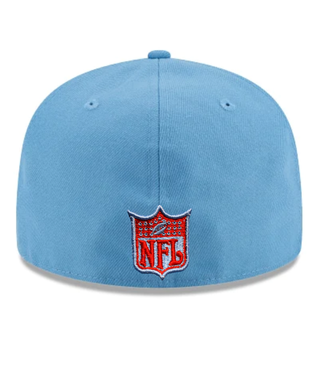 Mens Houston Oilers New Era Light Blue Bannerside 59FIFTY Fitted Hat
