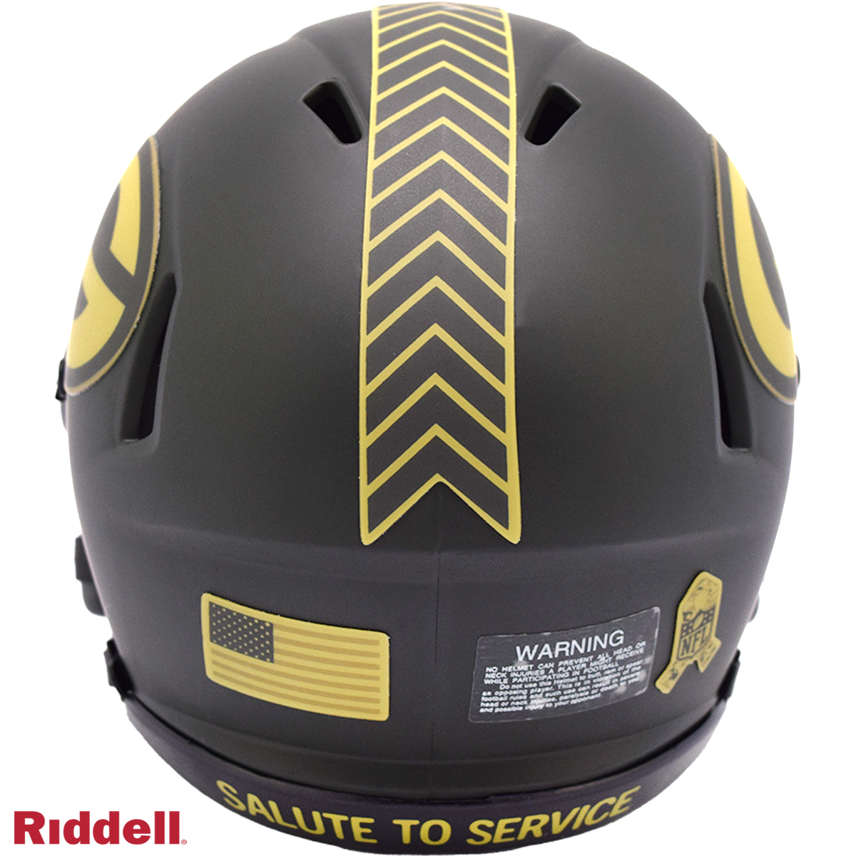 Riddell Green Bay Packers 2025 Salute To Service Speed Mini Helmet
