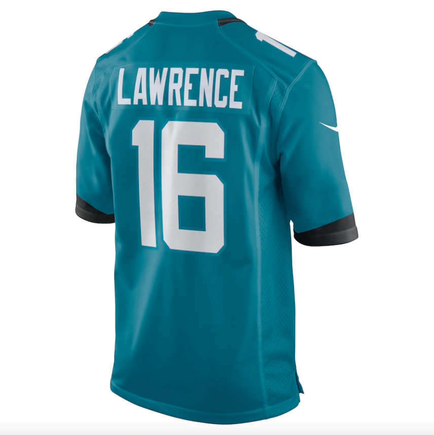 Men's Nike Trevor Lawrence Teal Jacksonville Jaguars Game Jersey
